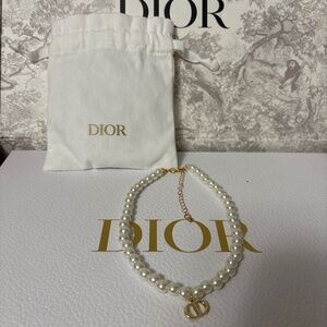 Dior Logo Charm choker